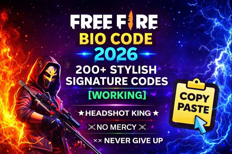 Free Fire Bio Code 2026 – 200+ Stylish Signature Codes (Working)