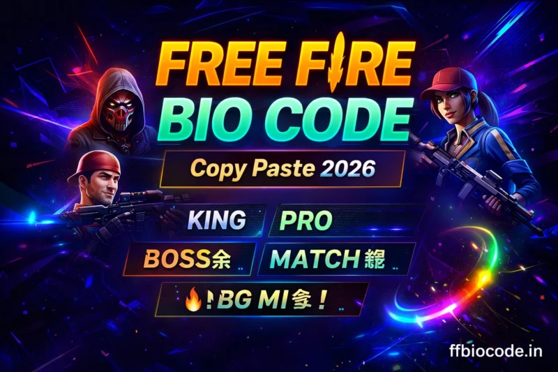 Free Fire Bio Code Copy Paste