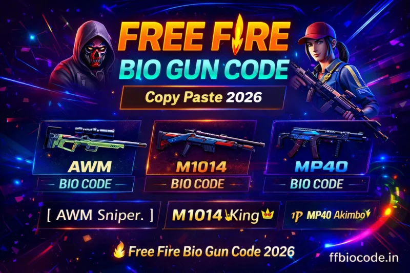 Free Fire Bio Gun Code Copy Paste (2026)