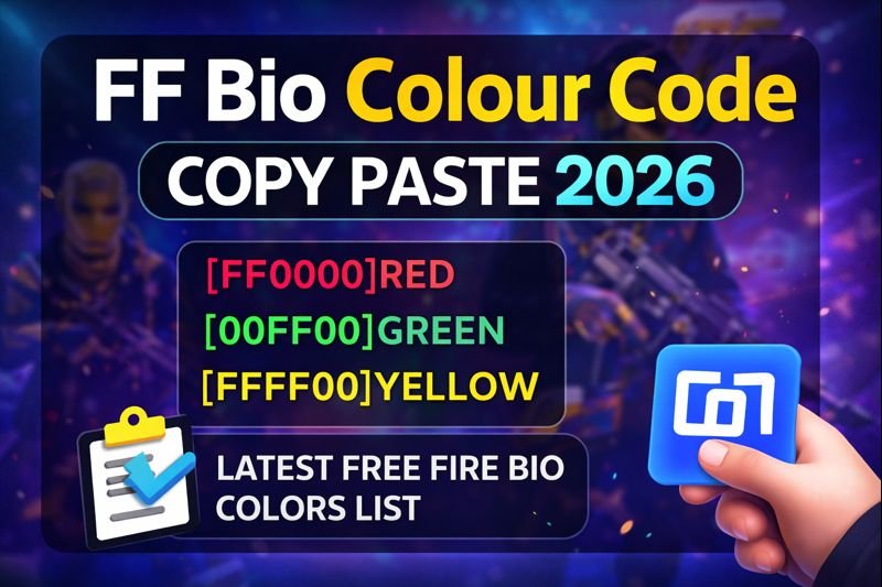 FF Bio Colour Code Copy Paste 2026 – Latest Free Fire Color Codes