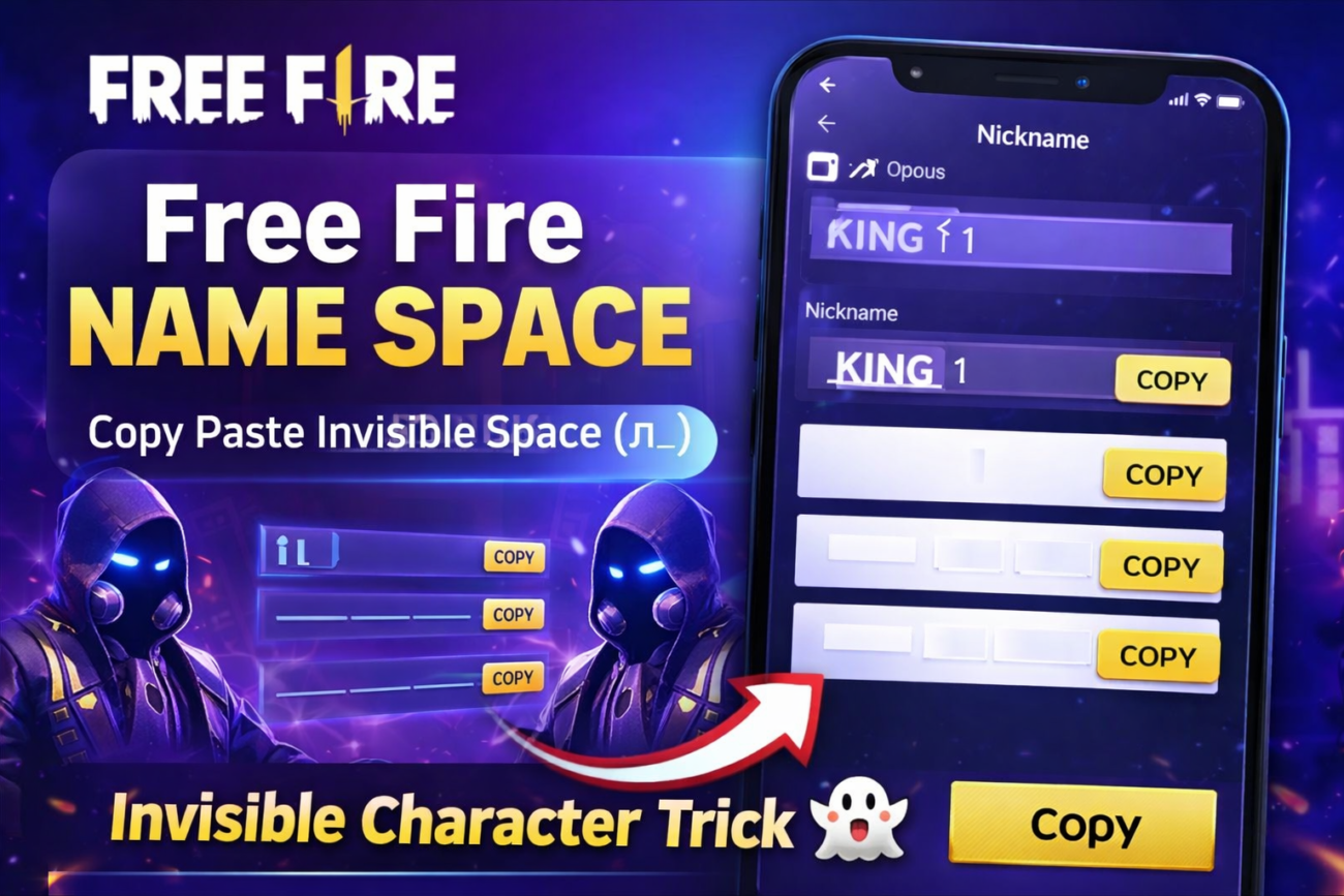 free fire name space